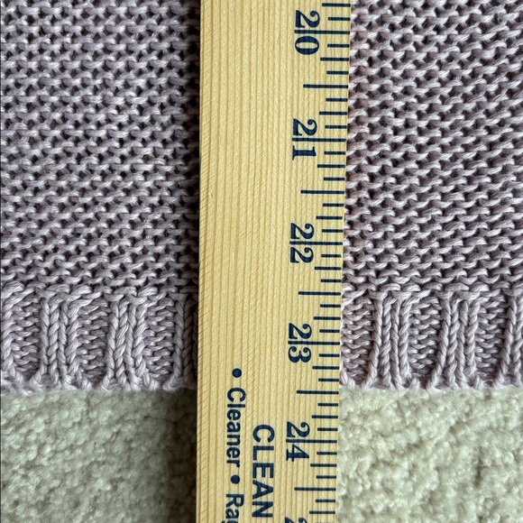 Poetry Anthropologie Linen Chuncky Knit Sweater Lavender Pink Women’s Medium - Picture 11 of 12